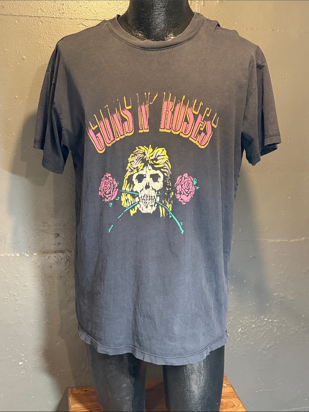 Black Graphic Band Tee